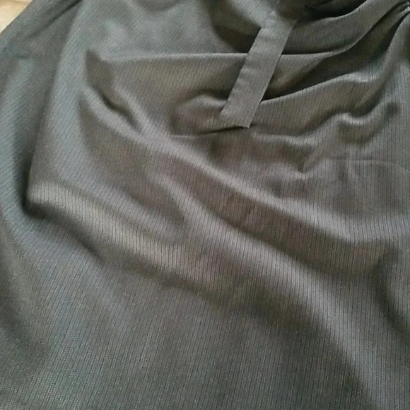 NWT Brenda Beddome black midi faux wrap with ruched front dress - Picture 3 of 5